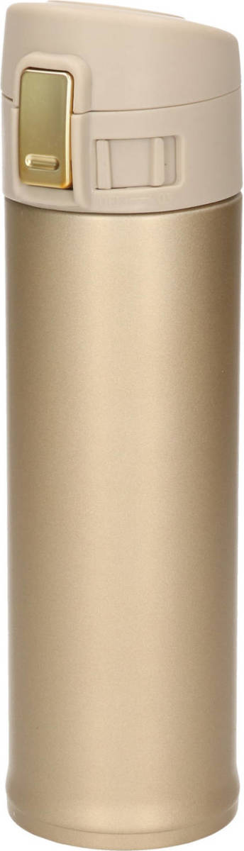 Shoppartners Rvs Thermofles / Isoleerfles Voor Onderweg Goud 450 Ml - Thermosflessen