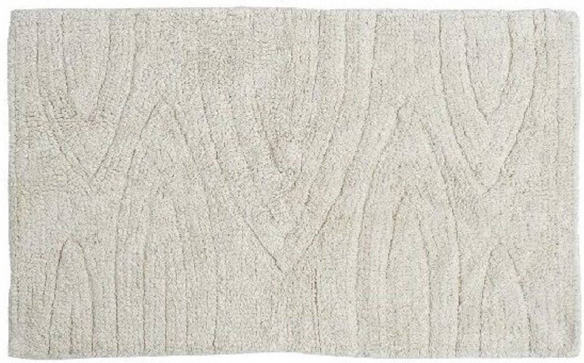 Shoppartners Badmat/badkamerkleed Creme Wit 80 X 50 Cm Rechthoekig - Badmatjes