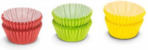 Patisse Pralinevormpjes 2,5 Cm Papier Rood/groen/geel 150 Stuks