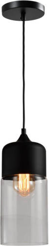 QUVIO Hanglamp Langwerpig Glas Zwart - Quv5104l-black