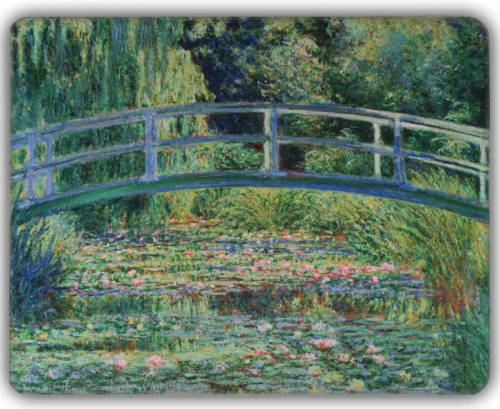 Benza Dunne Fleecedeken - Plaid - Kunst - 150 X 120 Cm - Japanse Brug Van Claude Monet