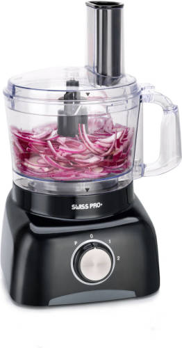 Swiss Pro+ 13-delige Keukenmachine 1,2l Zwart