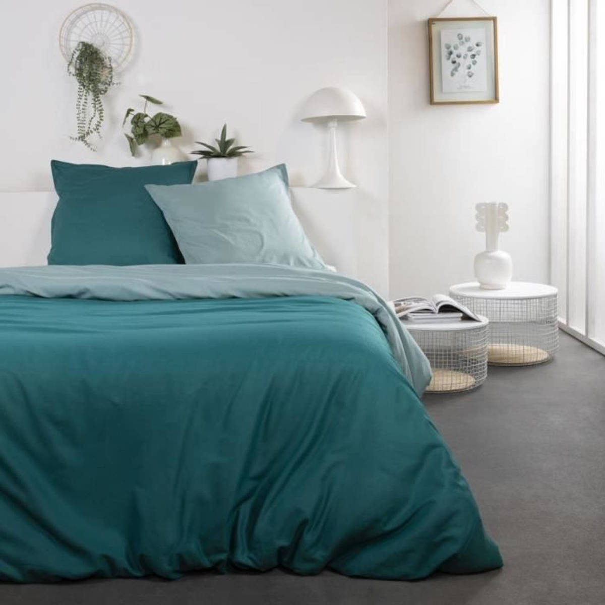 Today Beddenset Andréa - Katoen Voor 2 Personen - 240x260 Cm - Bicolor Blue