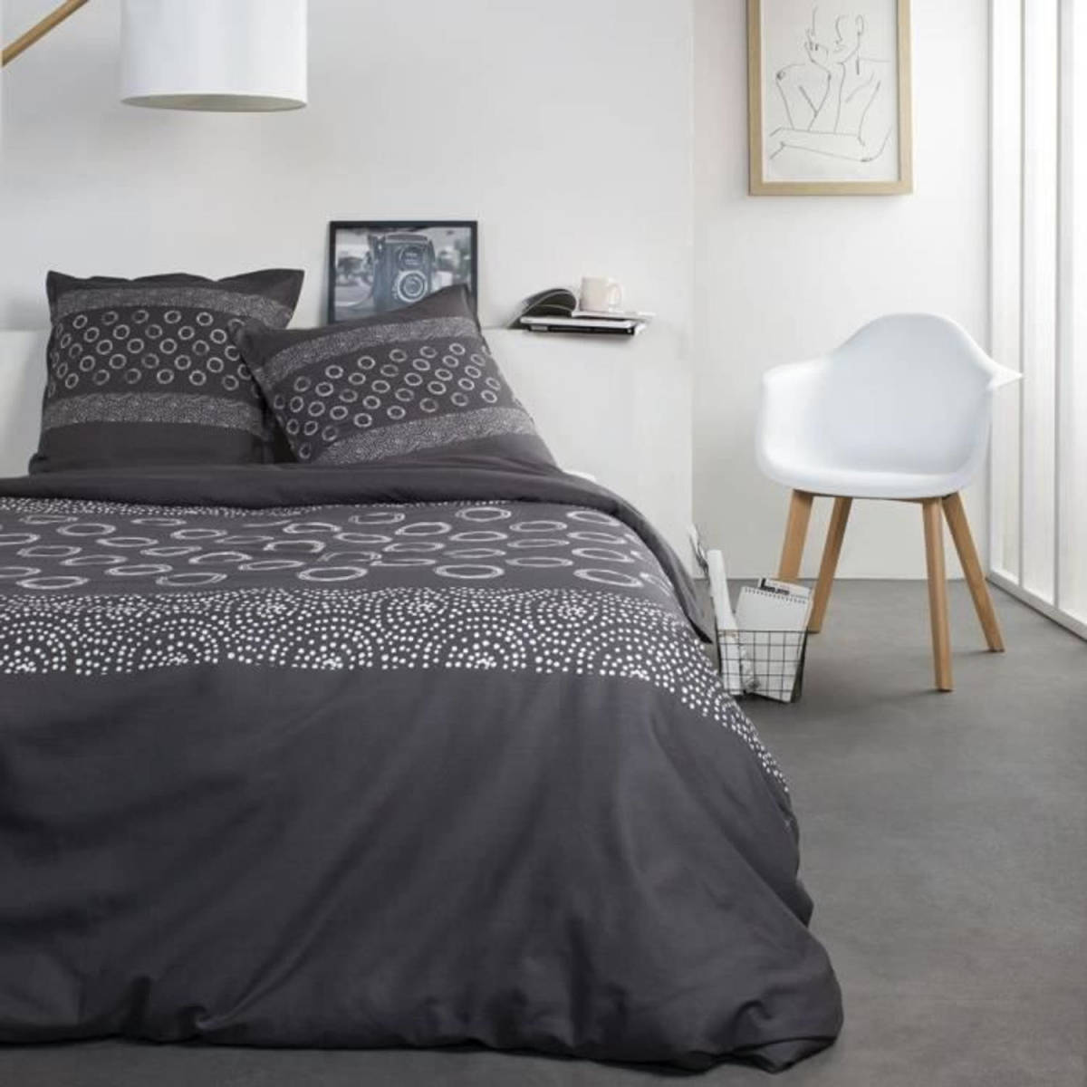 Today Katoenen 2-persoons Bedset - 240x260 Cm - Gael Grey Print