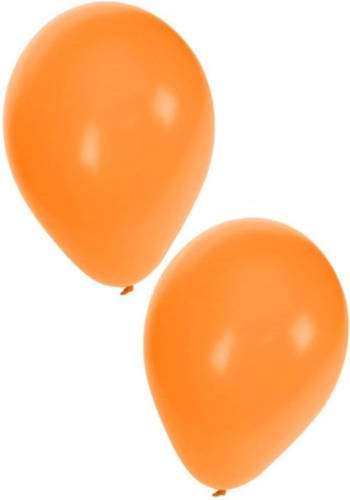 Bellatio Decorations 10x Stuks Oranje Party Ballonnen 27 Cm - Ballonnen