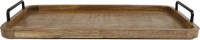 WAYS TOYS Gifts Amsterdam Dienblad 60x33x2,5cm Hout/staal Naturel/zwart