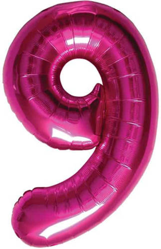 Toysavers Cijfer 9 Magenta Helium 86cm