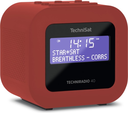Technisat Techniradio 40 - Dab+ Wekkerradio - Rood