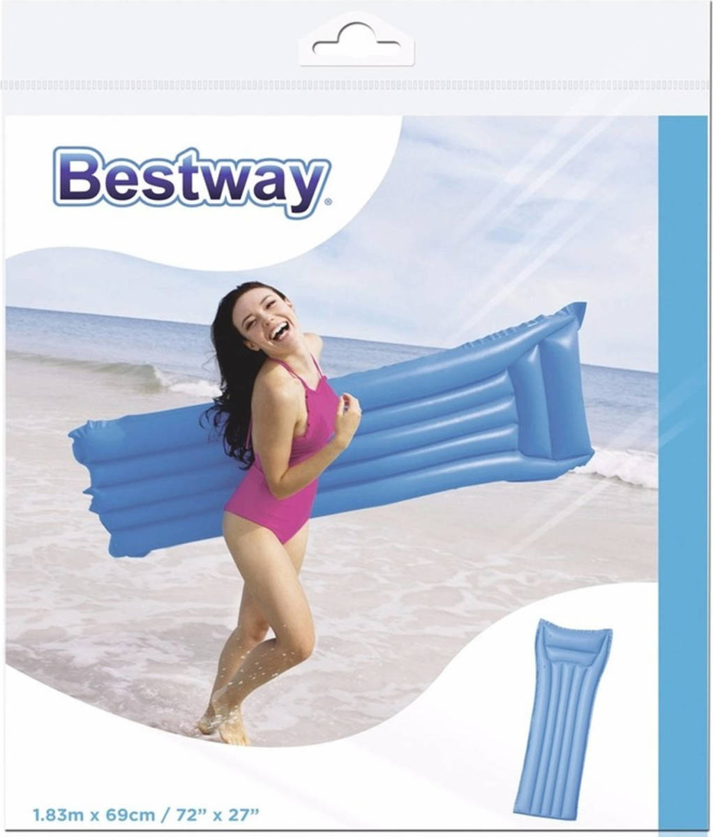 Shoppartners Bestway Basic Luchtbed Blauw 183 Cm - Luchtbed (Zwembad)