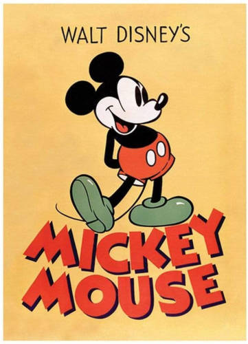 Pyramid Mickey Mouse Mickey Kunstdruk 60x80cm