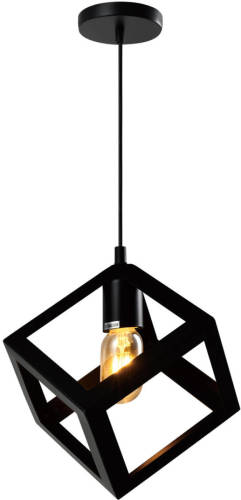 QUVIO Hanglamp Met Metalen Frame Vierkant Zwart - Quv5150l-black