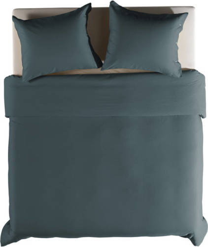 Yellow Geel Dekbedovertrek Cialda - Dusk Blauw - 1-persoons 140x200/220 Cm