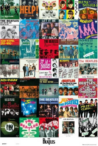 Yourdecoration Grupo Erik Beatles Singles Poster 61x91,5cm