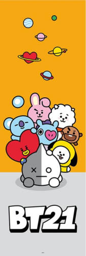 Yourdecoration Grupo Erik Bt21 Characters Poster 53x158cm