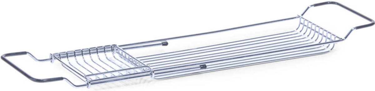 Shoppartners Uitschuifbaar Badplankje Zilver 65,5 Tot 76,5 Cm - Badplanken