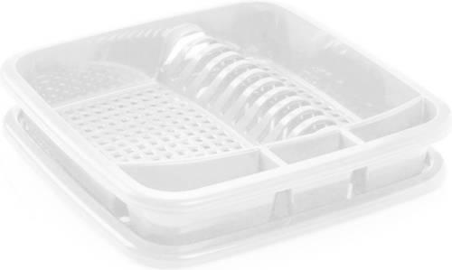 Forte Plastics Wit Afdruiprek Met Lekbak 39 X 39 Cm - Afdruiprekken