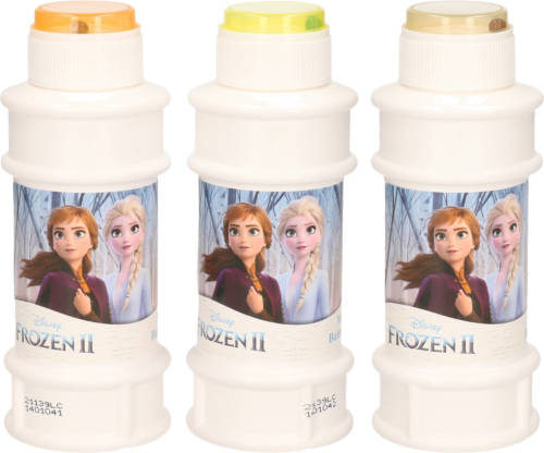 3x Disney Frozen 2 Bellenblaas Flesjes Met Bal Spelletje In Dop 175 Ml Voor Kinderen - Bellenblaas