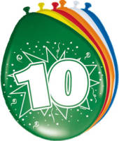 Shoppartners 10 Jaar Ballonnen - 8 Stuks