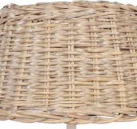Clayre & Eef Lampenkap ø 38x22 Cm/ E27 - Bruin - Rotan