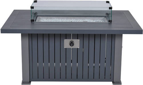 Garden Impressions Cozy Living Gas Vuurtafel Albufeira 132x89xh61 Cm Donker Grijs