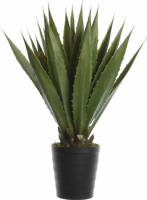 Shoppartners Groene Agave Kunstplant 85 Cm In Zwarte Pot - Kunstplanten