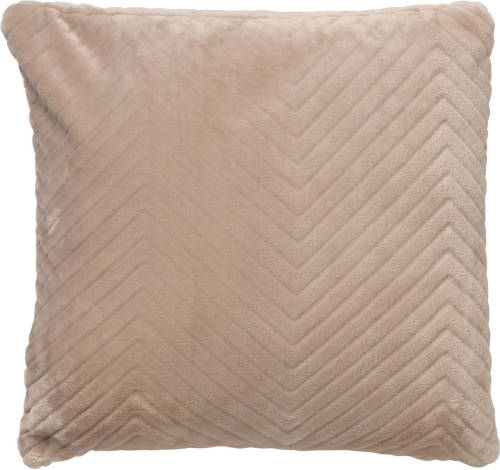 Dutch Decor Zico - Sierkussen Met Patroon 45x45 Cm Pumice Stone - Beige - Beige