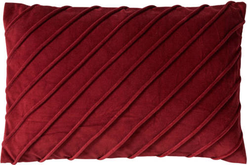 Dutch Decor Paco - Sierkussen Velvet 40x60 Cm Merlot - Rood - Rood