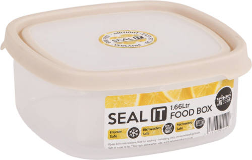 Vepa Bins Wham Vershoudbak Seal It 1,66 Liter Polypropyleen Crème