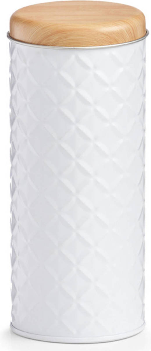 Shoppartners 1x Witte Vershoudblikken 18 X 7,5 Cm 2,4 Liter - Voorraadblikken