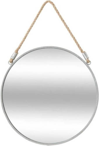 Cstore Ronde Metalen Spiegel Met Touw - Ø 38 Cm