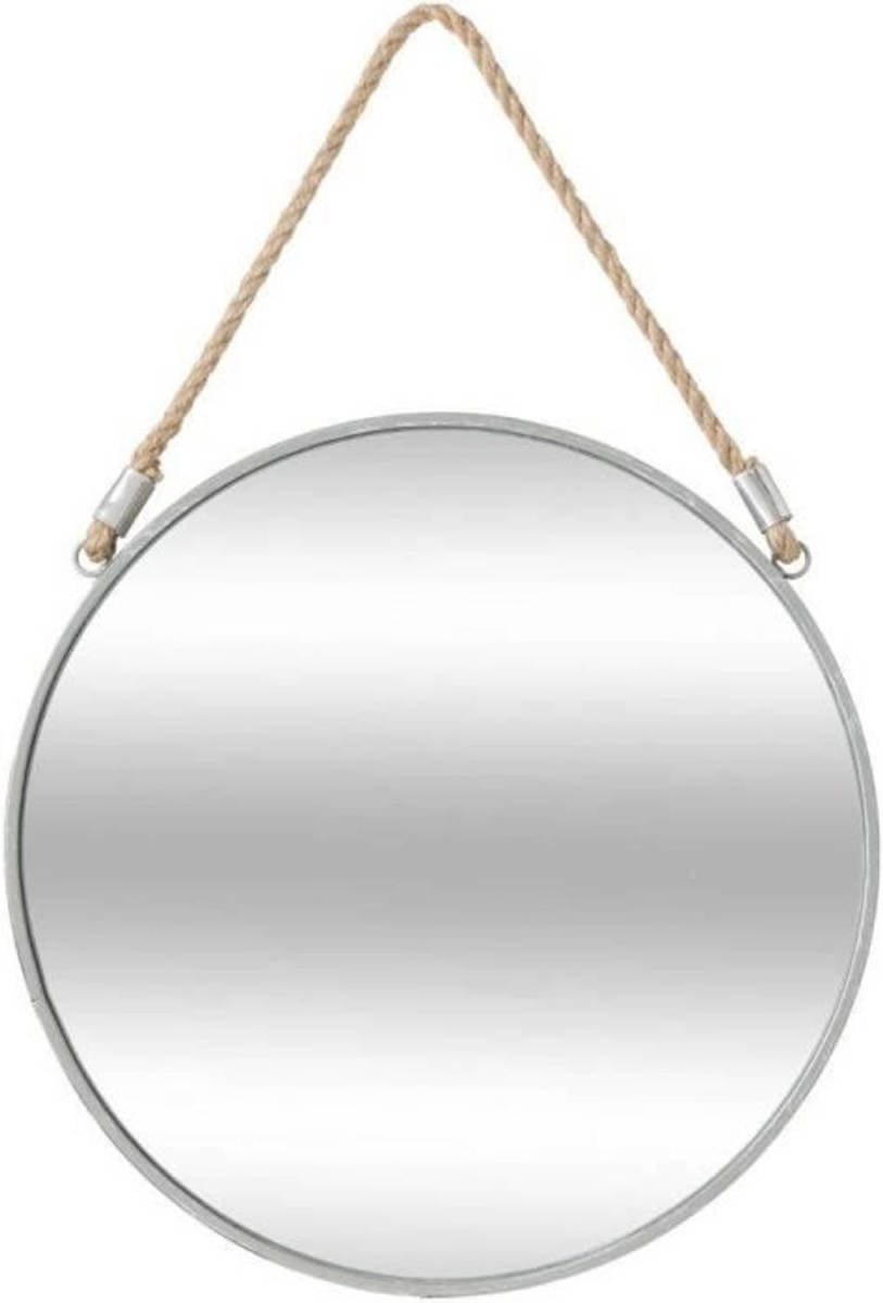 Cstore Ronde Metalen Spiegel Met Touw - Ø 38 Cm