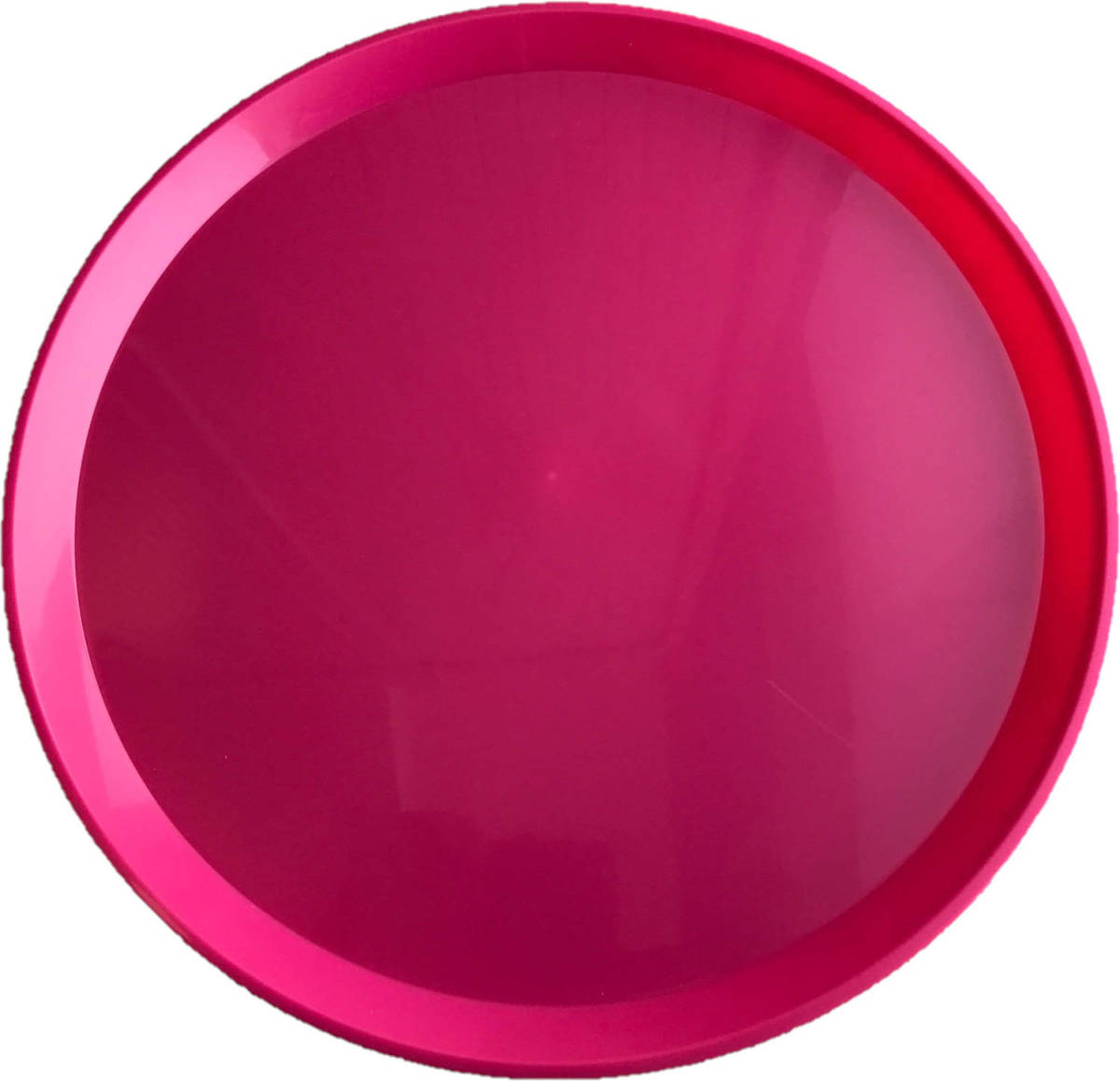 Hega Hogar Roze Rond Dienblad/serveerblad Van Kunststof 34 Cm - Dienbladen