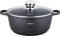 KINGHOFF 1596 - Braadpan - Met Aromaknop - 26 Cm - 5.6 Liter