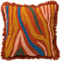 Dutch Decor Missouri - Kussenhoes Met Patroon 45x45 Cm Potters Clay - Oranje - Oranje
