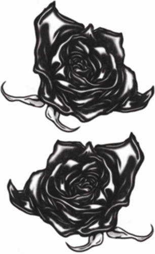 Yourstockshop Tinsley Neptatoeage Gothic Black Roses Polyester