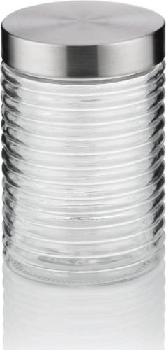 Kela - Voorraadpot, 1.2 L, Glas/rvs, Zilver - Kela Diana