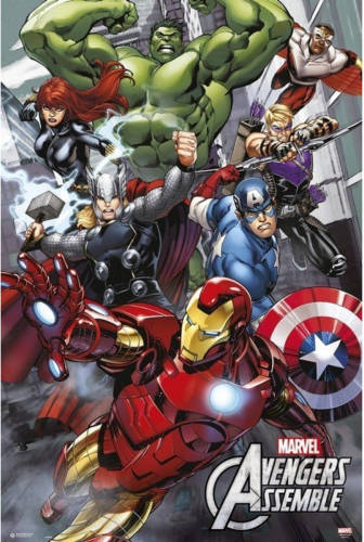 Yourdecoration Grupo Erik Marvel Avengers Assemble Poster 61x91,5cm