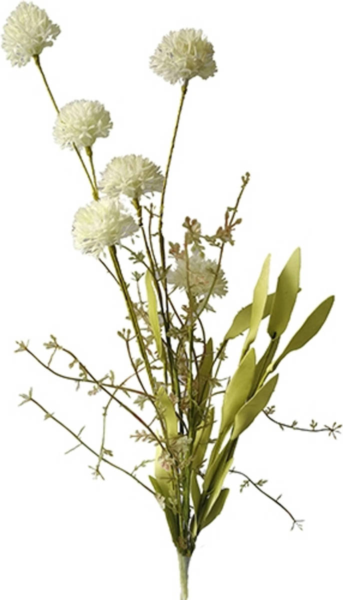 Warentuin Ball Floral Spray 55cm Creme