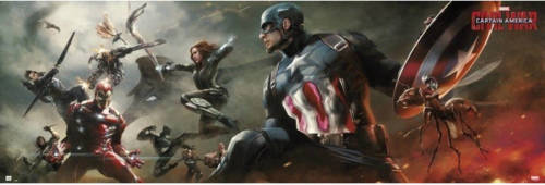 Yourdecoration Grupo Erik Marvel Captain America Civil War Poster 158x53cm