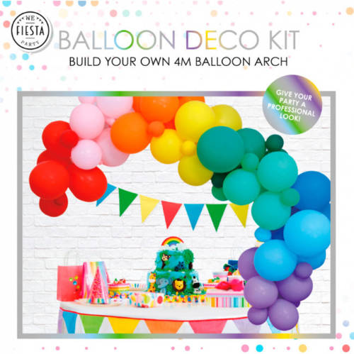 WAYS TOYS Wefiesta Ballonenboog Deco Kit 400 Cm Latex 81 Stuks