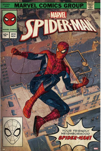 Yourdecoration Grupo Erik Marvel Spider-man Comic Front Poster 61x91,5cm