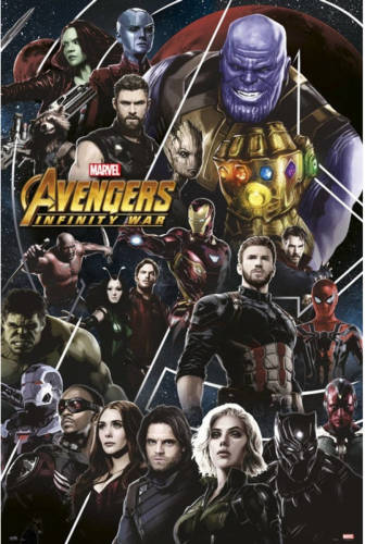 Yourdecoration Grupo Erik Avengers Infinity War 2 Poster 61x91,5cm