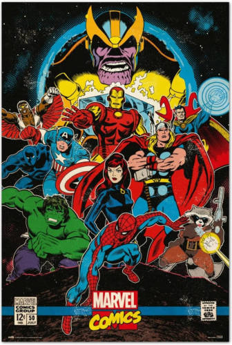 Yourdecoration Grupo Erik Marvel Comics Infinity Retro Poster 61x91,5cm