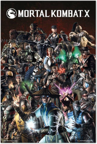 Yourdecoration Grupo Erik Mortal Kombat Characters Poster 61x91,5cm