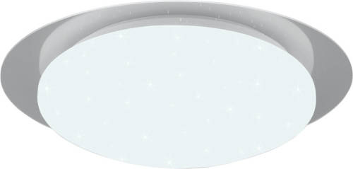 BES LED Led Plafondlamp - Badkamerlamp - Trion Frozen - 12w - Rgbw - Dimbaar - Afstandsbediening - Sterlicht - Rond - Mat Wit