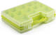 Forte Plastics Opbergkoffertje/opbergdoos/sorteerbox 22-vaks Kunststof Groen 28 X 21 X 6 Cm - Opbergbox