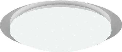 BES LED Led Plafondlamp - Badkamerlamp - Trion Frozen - 18.5w - Rgbw - Dimbaar - Afstandsbediening - Sterlicht - Rond - Mat Wit