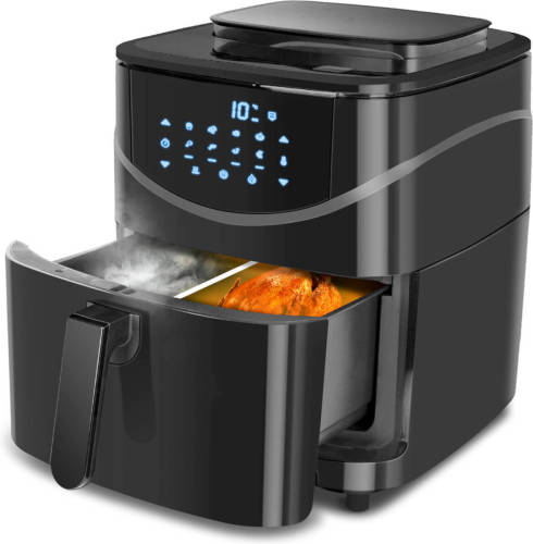 BES LED Airfryer - Aigi Jona - Hetelucht Friteuse - Timer - 7 Liter - Zwart