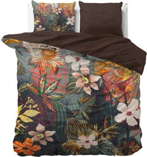 Dromen en Wonen Wild Dekbedovertrek Wild Rose 2-1-persoons (140 X 200/220 Cm)