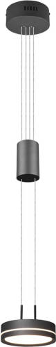 BES LED Led Hanglamp - Hangverlichting - Trion Franco - 7.2w - 1-lichts - Warm Wit 3000k - Dimbaar - Rond - Mat Antraciet